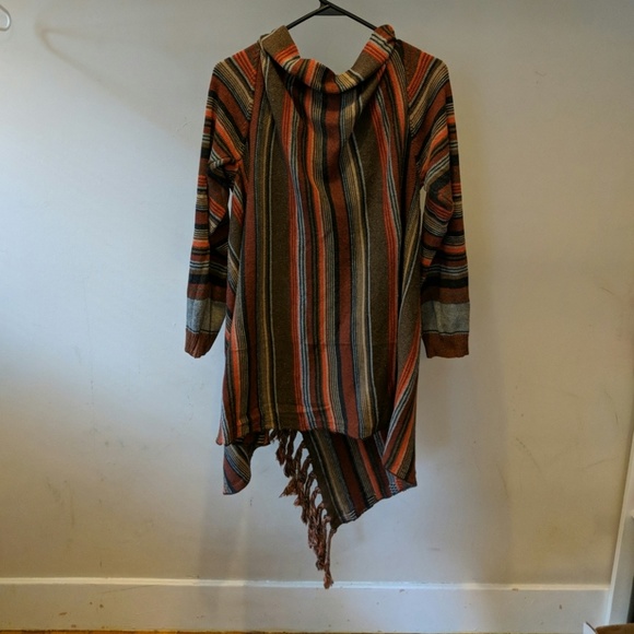 Asymmetric multi-style boho cardigan light jacket - Picture 8 of 8
